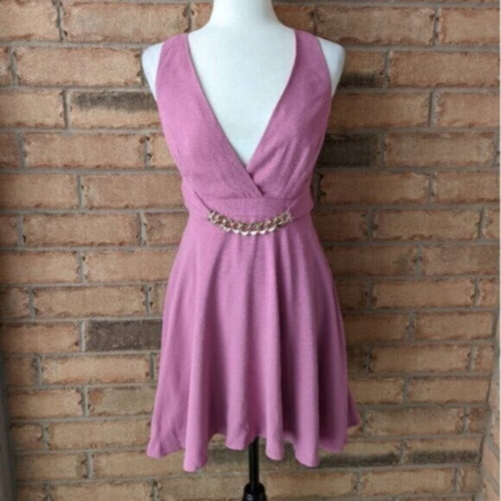 Marciano criss cross back pink mini dress - Picture 1 of 7